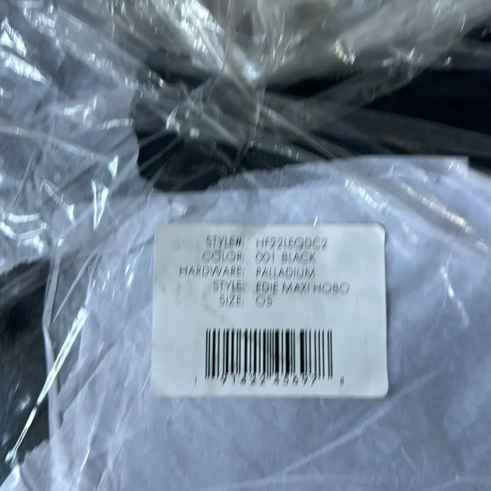 REBECCA MINKOFF EDIE MAXI HOBO BLACK NWT in‎ packaging
